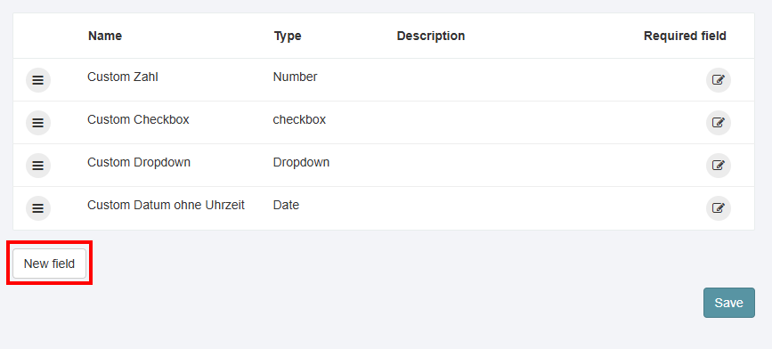 Create Custom Fields